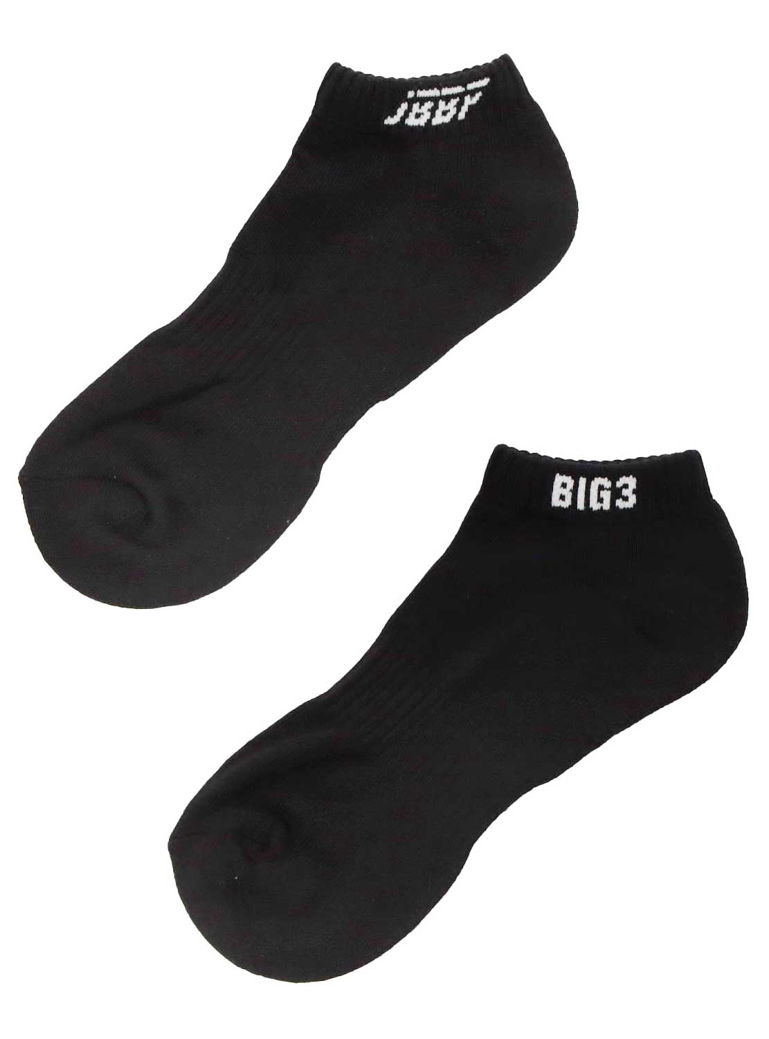 JBBF SOCKS - 黒くるぶし丈 白ロゴ