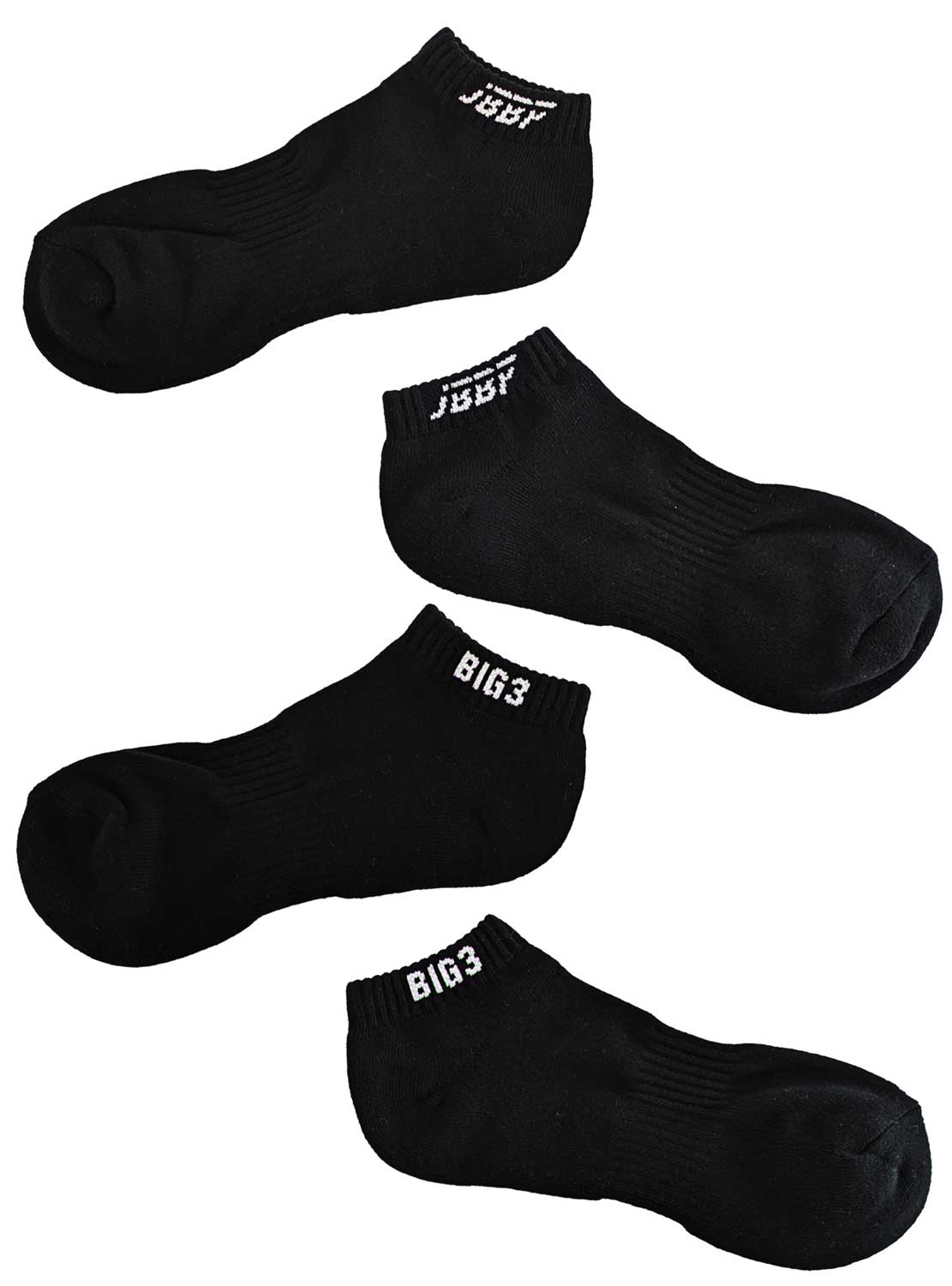 JBBF SOCKS - 黒くるぶし丈 白ロゴ