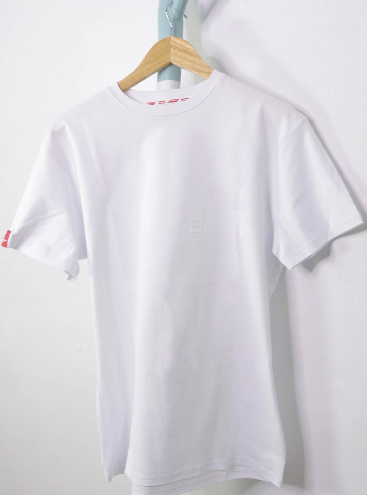 JBBF T-Shirt 白xシンプル 白ロゴ