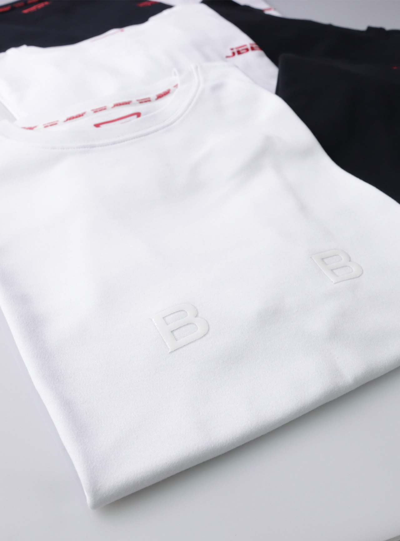 JBBF T-Shirt 白xシンプル 白ロゴ