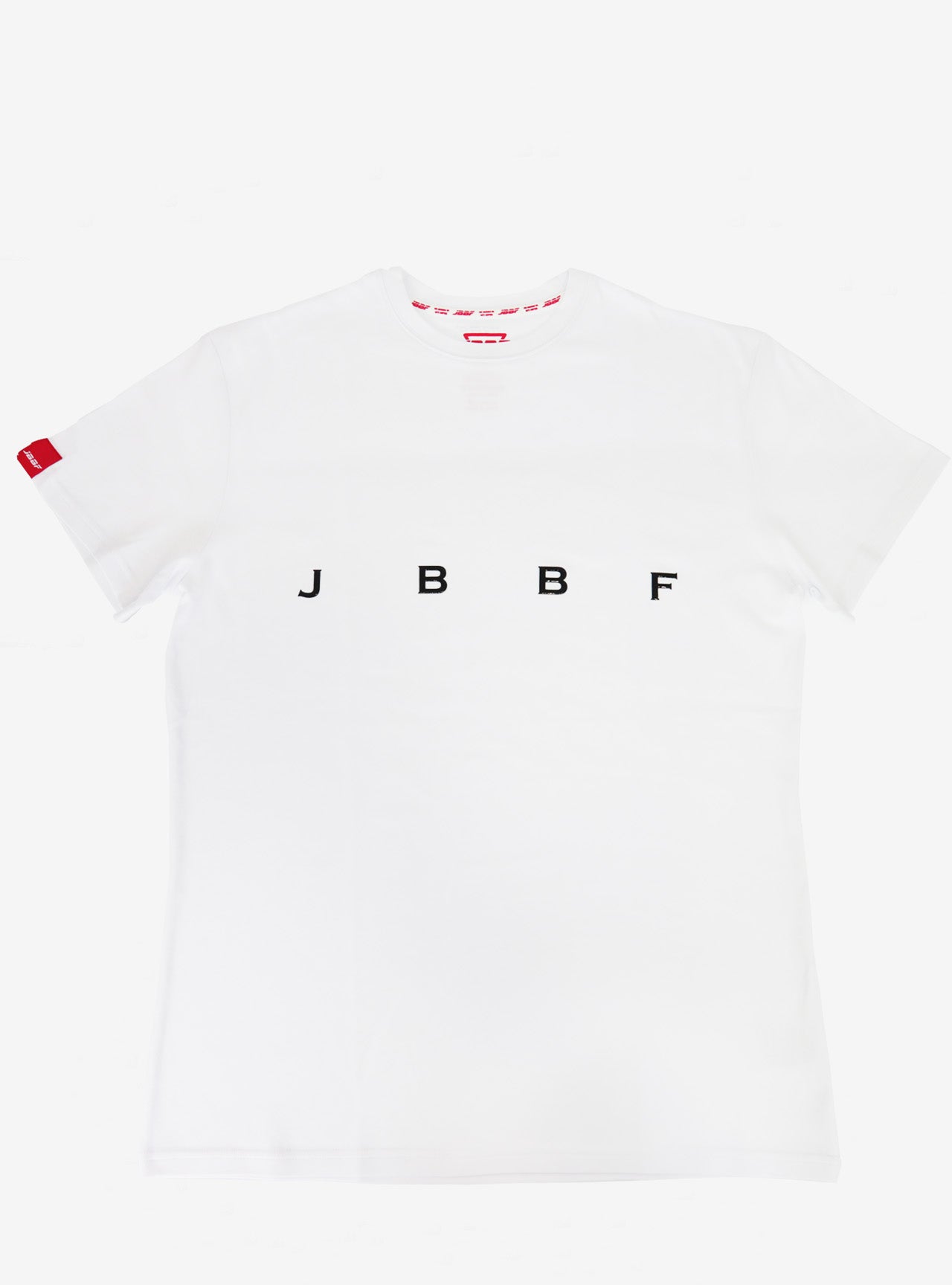 JBBF T-Shirt 白xシンプル 黒ロゴ