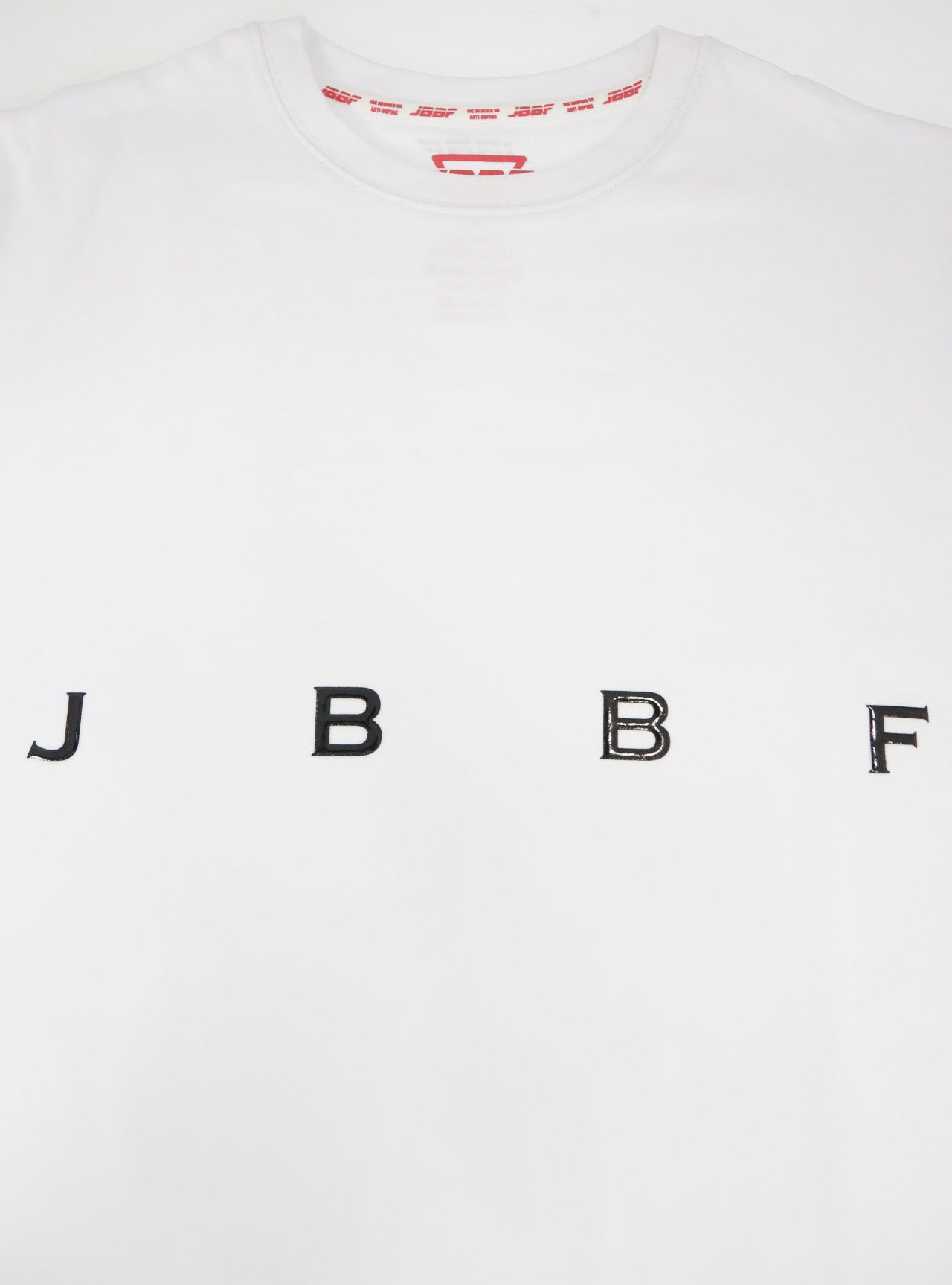 JBBF T-Shirt 白xシンプル 黒ロゴ