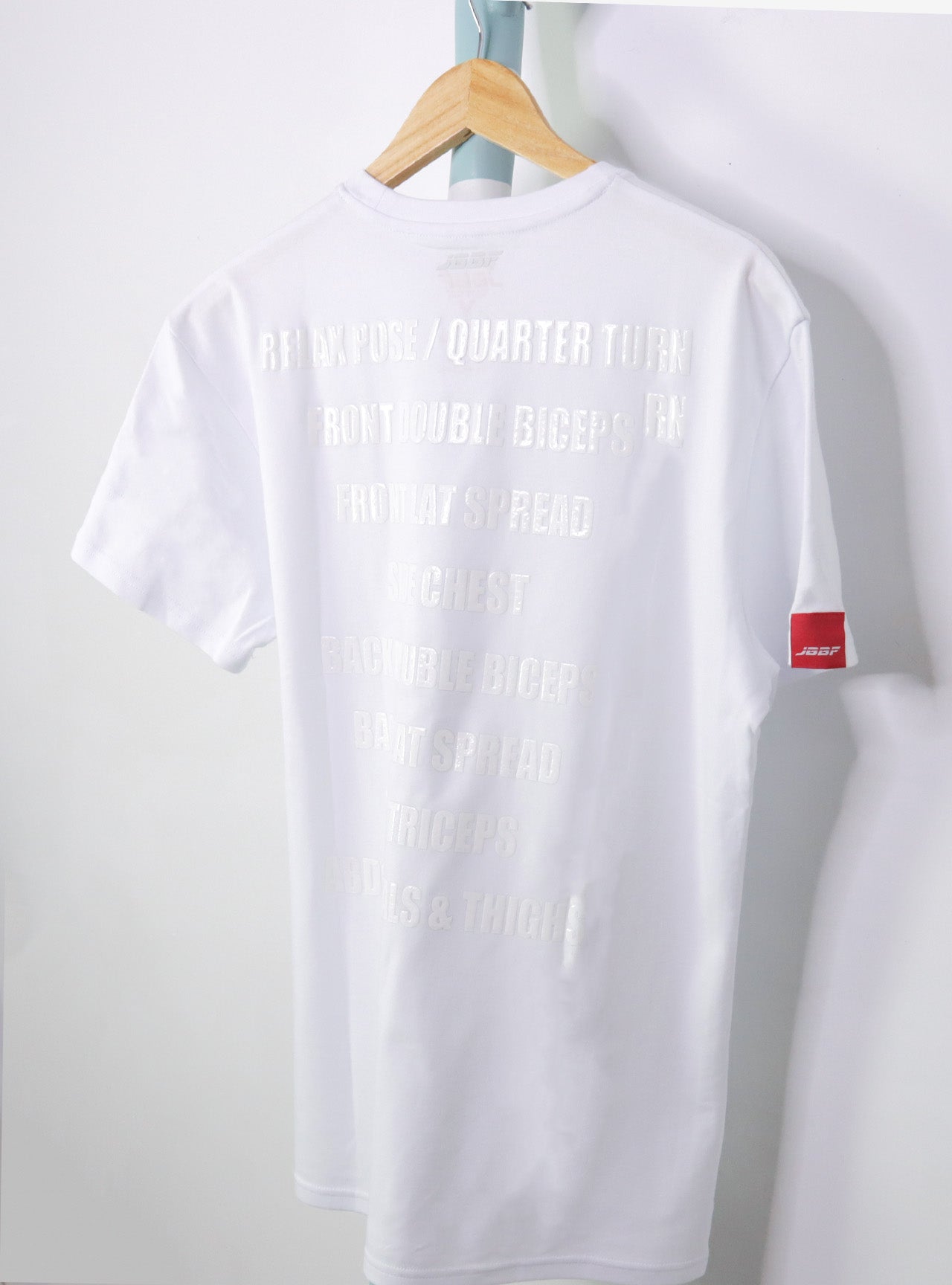 JBBF T-Shirt 白T 刺繍ｘ背面競技名 白プリント – JBBF store