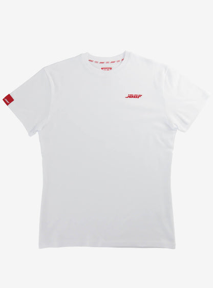 JBBF T-Shirt 白T 刺繍ｘ背面競技名 黒プリント