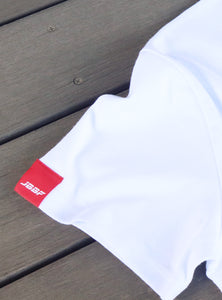 JBBF T-Shirt 白ｘ赤ロゴ刺繍